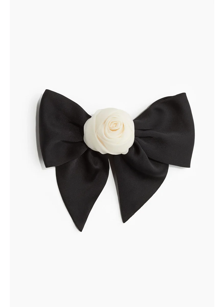 اتش اند ام Flower-Detail Bow Hair Clip