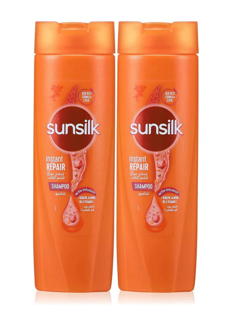Sunsilk - Pack Of 2 Sunsilk Instant Repair Shampoo 350ML - Image 1
