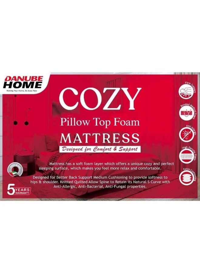 DANUBE HOME V2 Cozy Double Medical Mattress | Firm Feel | Single Bed Mattress | Spine Balance For Pressure Relief | 90x200 cm | Thickness 23cm-White - Image 5