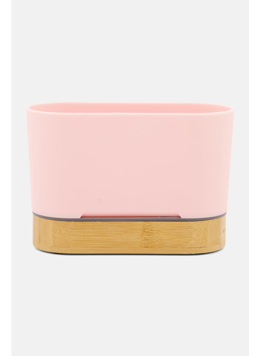 Simplemade - Wooden Base Sink Caddy, Pink - Image 1