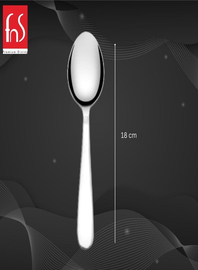 FNS Montavo Verona Dessert Spoon 6 Pcs Set | Ideal for Home, Restaurant and Kitchen |Elegant Design - Image 3