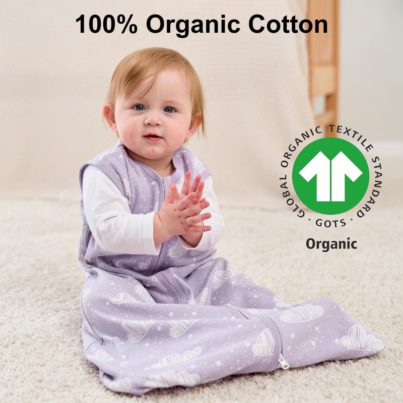 Yoofoss Baby Sleep Sack 6-12 Months Wearable Blanket for Babies 100% Organic Cotton 2-Way Zipper TOG 0.5 Toddler Sleeping Sack 3 Pack, Comfy Lightweight Sleep Sacks - Image 3