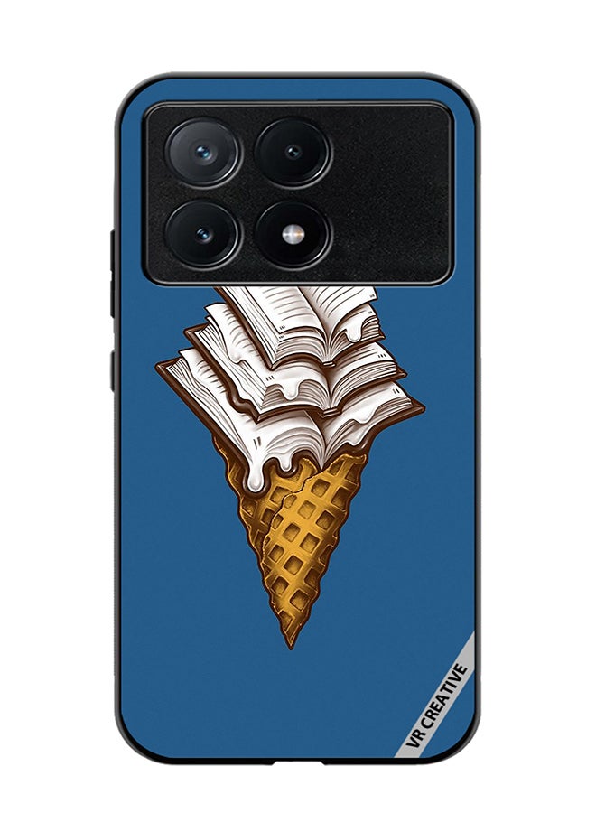 VR CREATIVE Protective Case Cover For Xiaomi Poco X6 Pro Book Icecream Design Multicolour - Image 1