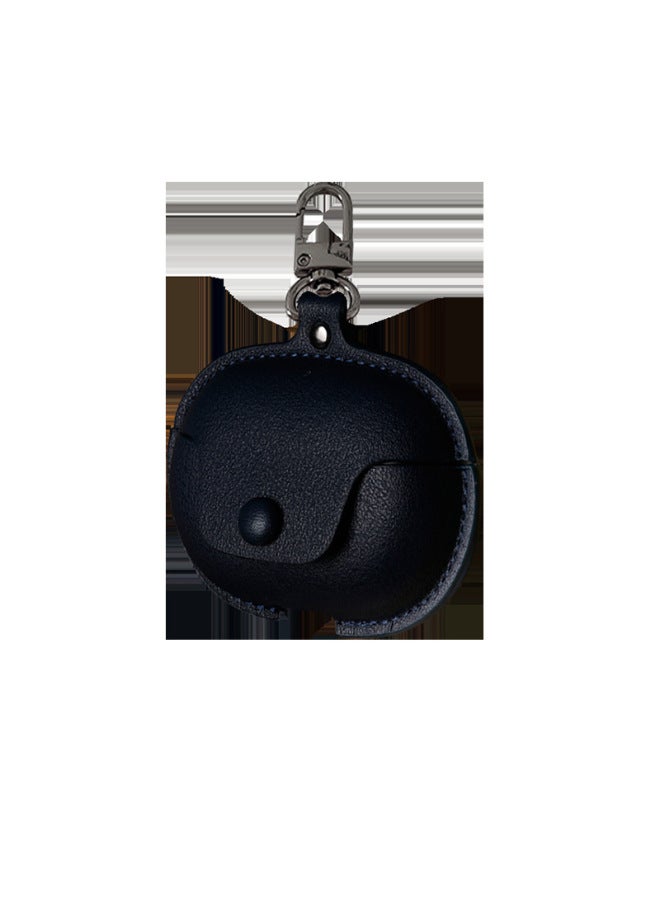 Loquat Suitable For XiaomiBuds5pro Protective Case Style For XiaomiBuds5 Headphone Protective Case 5pro Headphone Case Leather-Colour:Noon Blue Leather Case-Model:For XiaomiBuds5pro  - Image 1