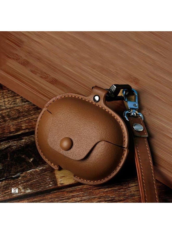 Loquat Suitable For XiaomiBuds5pro Protective Case Style For XiaomiBuds5 Headphone Protective Case 5pro Headphone Case Leather-Colour:Noon Blue Leather Case-Model:For XiaomiBuds5pro  - Image 2