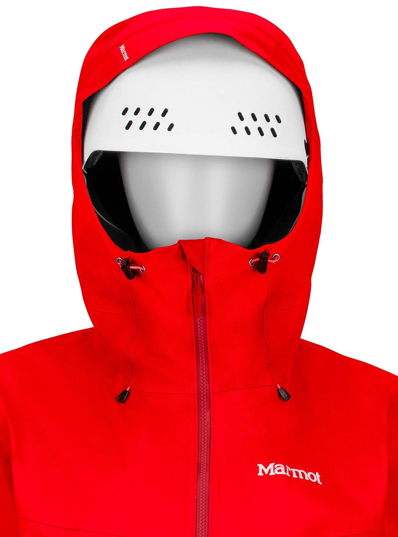 MARMOT Women's Starfire Lightweight Waterproof Hooded Rain Jacket, Cherry Tomato, Small - Image 3