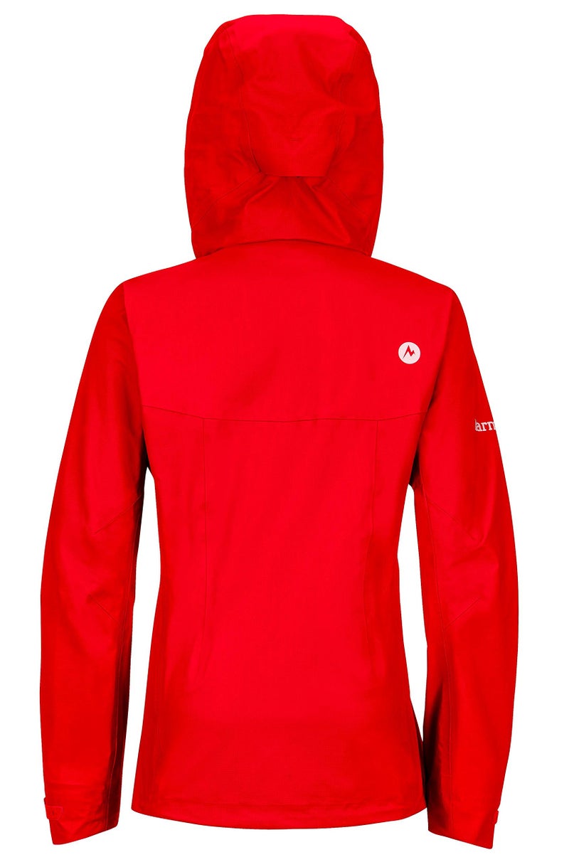 MARMOT Women's Starfire Lightweight Waterproof Hooded Rain Jacket, Cherry Tomato, Small - Image 2