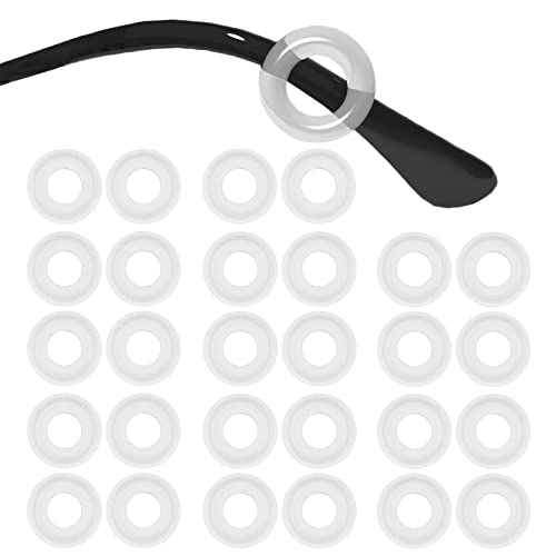 SMARTTOP 14 Pairs Eyeglass Ear Grips Sleeve Holder-Eyeglasses Ear Hooks -Comfort Anti-Slip glasses ear grip-For Kids and Adults Sunglasses, Reading Glasses, Sport Eyewear (Clear) - Image 1