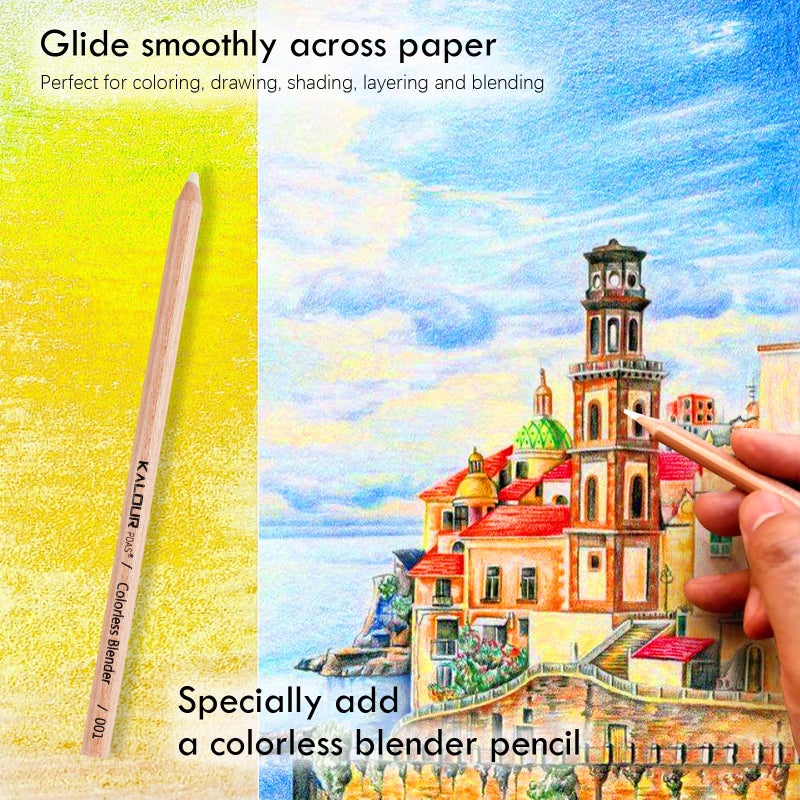 KALOUR PDAS 36-piece Yellow Landscape Colored Pencil Set, Pre-sharpened Wooden Colored Pencils for Adults Artists Beginners Coloring Books Drawing & Sketching - Image 4