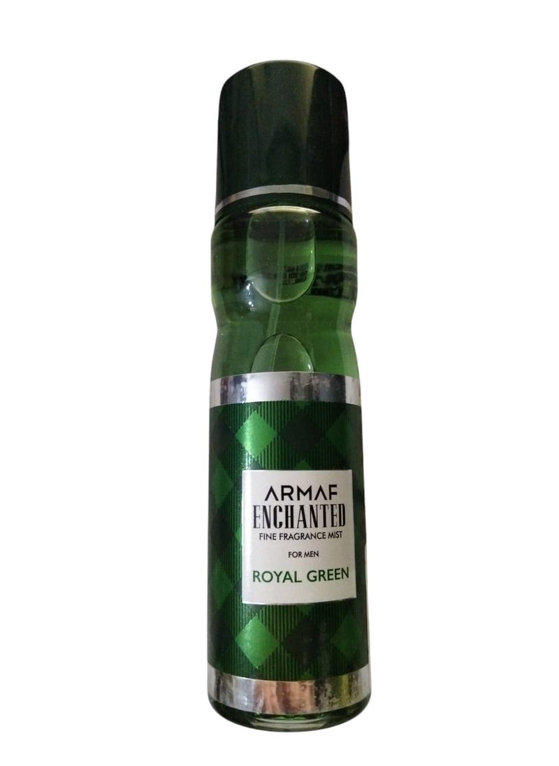 Armaf - ARMAF ENCHANTED FINE FRAGRANCE MIST FOR MEN ROYAL GRREN 200ML - Image 1