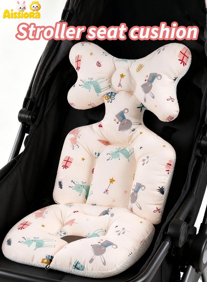 Aissiora Baby Stroller Pad Universal 3D Air Mesh Breathable Car High Chair Cushion Thick Soft Cotton Baby Stroller Cushion Stroller Pram Pad - Image 1