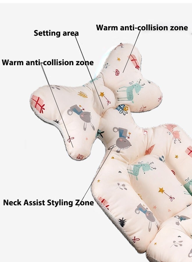 Aissiora Baby Stroller Pad Universal 3D Air Mesh Breathable Car High Chair Cushion Thick Soft Cotton Baby Stroller Cushion Stroller Pram Pad - Image 4