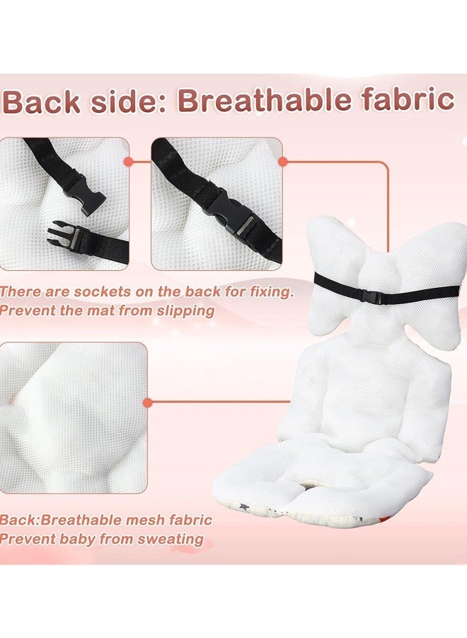 Aissiora Baby Stroller Pad Universal 3D Air Mesh Breathable Car High Chair Cushion Thick Soft Cotton Baby Stroller Cushion Stroller Pram Pad - Image 5