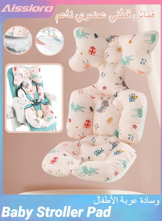 Aissiora Baby Stroller Pad Universal 3D Air Mesh Breathable Car High Chair Cushion Thick Soft Cotton Baby Stroller Cushion Stroller Pram Pad  - Image 1
