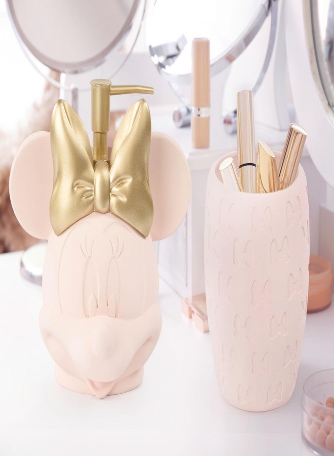 Jay Franco Disney Minnie Mouse Bathroom Soap Dispenser Set - 2 Piece Pink Collection Includes Resin Lotion Pump and Tumbler Cup- Bathroom Décor - Image 4