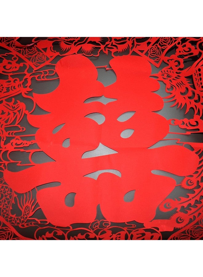 BCQLI Chinese Traditional Wedding Flannel Papercutwedding Decorationdoor Stickerspapercut Window Bars1.1 Meters - Image 5