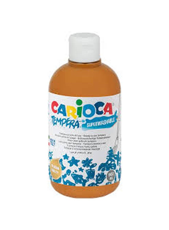 carioca Tempera Bottle Pastel Color Brown