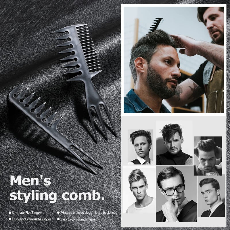 Oneleaf Styling Hair Comb 10PCS Hair Stylists Professional Styling Comb Set Variety Pack Great for All Hair Types & Styles - Image 4