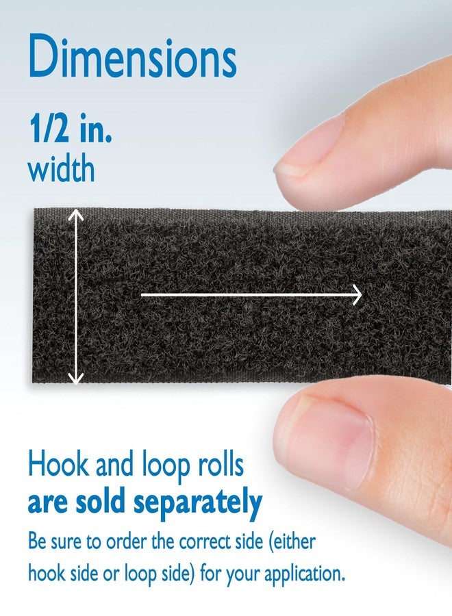 FindTape Loop Side Self Adhesive Tape 1/2in. X 15ft - Sticky Back Adhesive Strips, Loop Side Only, Great for Arts and Crafts, Classrooms, and Home Office Use - Image 4