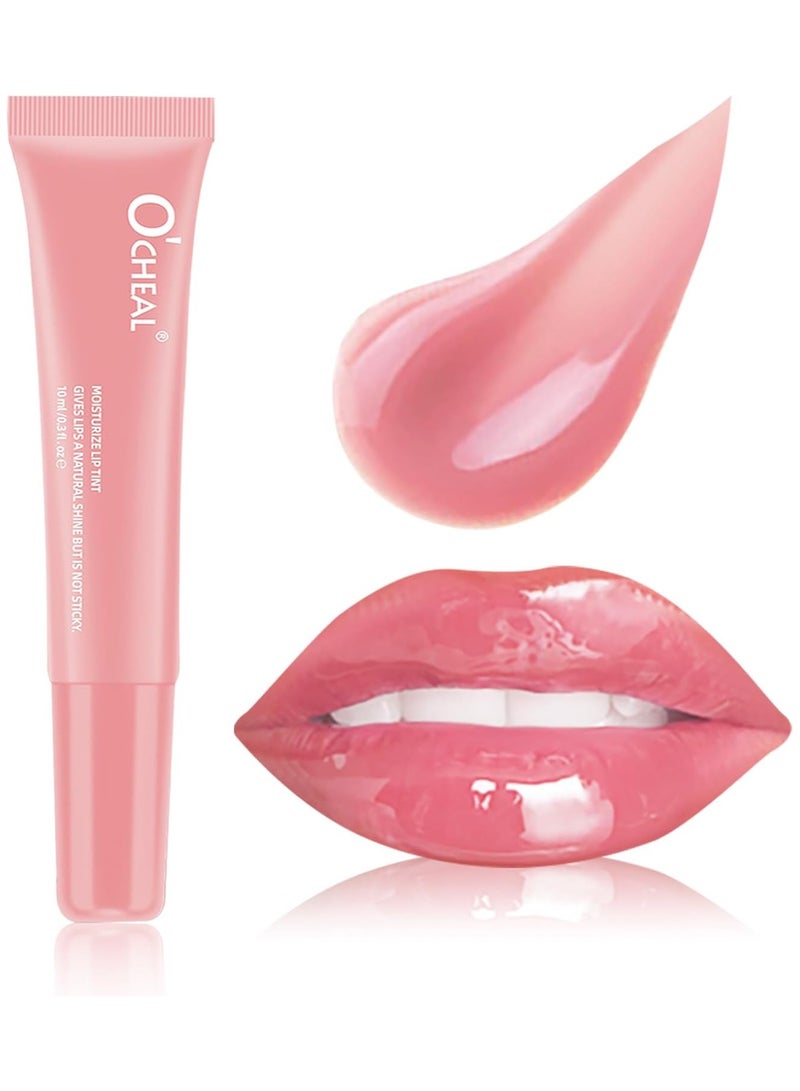 OCHEAL Lip Gloss for Women, Hydrating Tinted Lip Balm, Natural Glossy Sheer Lip Stain, Lightweight, Plumping, Non Sticky, Long-Lasting, Anti-Wrinkle Lip Butter, Cruelty-Free & Vegan - Image 1