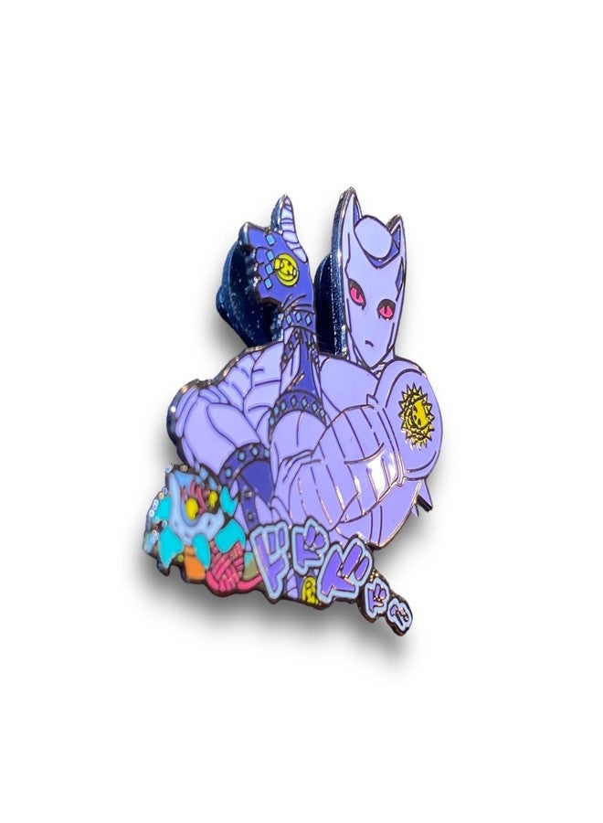 KOZUKI JOJO Pin Enamel KILLER QUEEN Pin JOJO Merch JOJO Manga Pin Jotaro Pin JOJO Enamel Pin Anime Enamel Pin JOJO Josuke Pin Dio Pin (BLK) - Image 3
