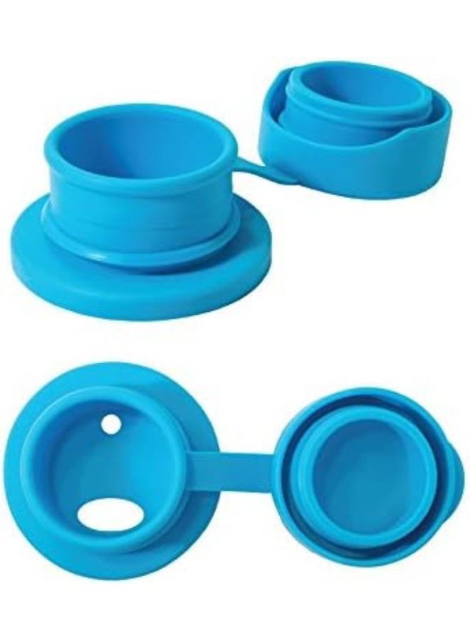 Pura Sport Big Mouth Silicone Sport Top, Aqua (Plastic Free, NonToxic Certified, BPA Free) - Image 2