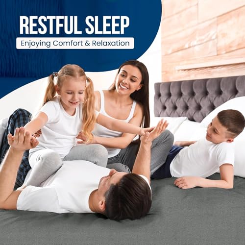 9villa 100% Waterproof Premium Cotton Feel Mattress Protector | Ultra Soft Breathable & Hypoallergenic Fitted Bed Protector Terry Cover (Grey, Single Bed 72 x 36,6 x 3 Feet) - Image 5