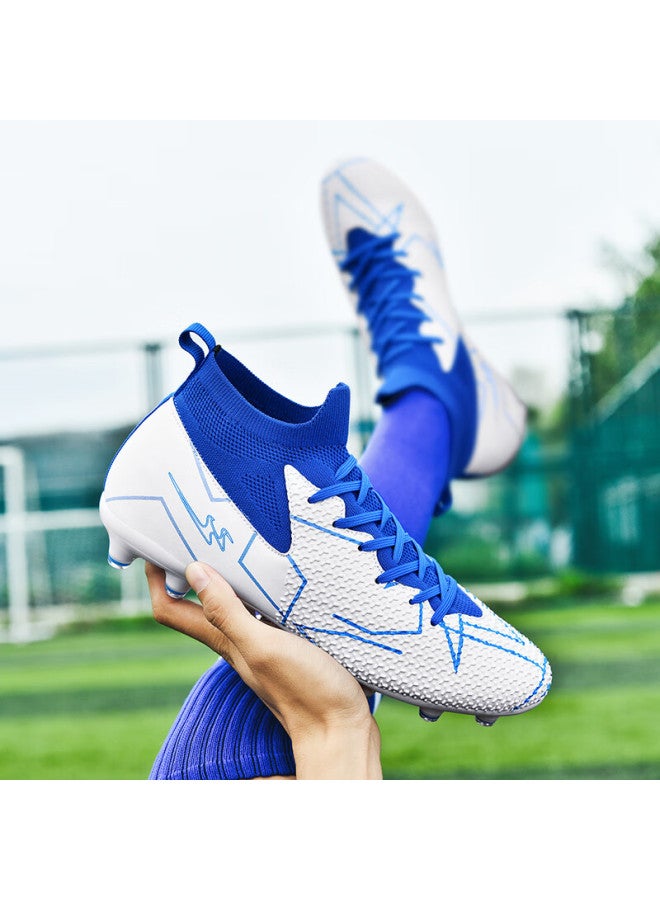 Double Star Eight Shuangxing Bate Soccer Shoes, High-top Breathable, Artificial Turf Long Studs, Fg Adult Training Shoes, Men's Wear-resistant Youth Compeion Football Boots - Image 2