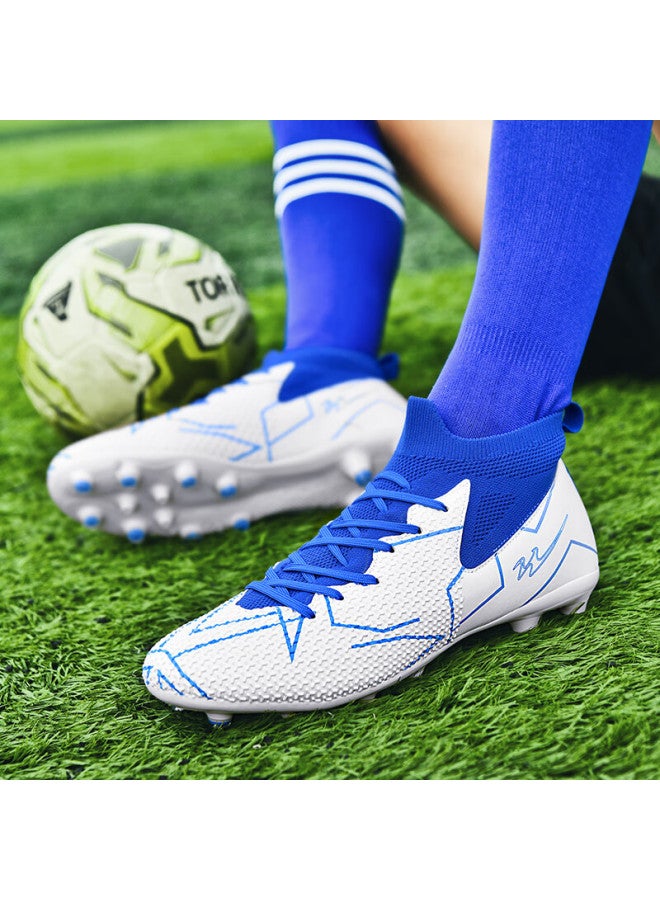 Double Star Eight Shuangxing Bate Soccer Shoes, High-top Breathable, Artificial Turf Long Studs, Fg Adult Training Shoes, Men's Wear-resistant Youth Compeion Football Boots - Image 5