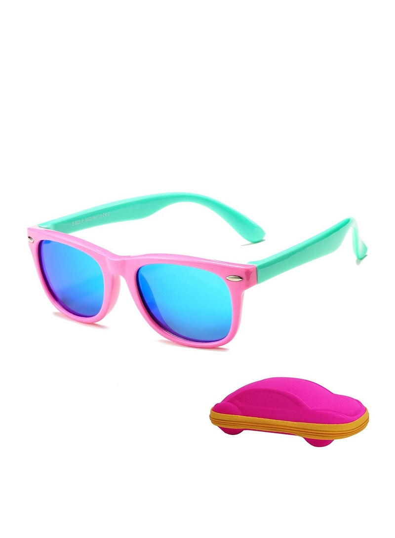 Kids Polarized Sunglasses Rubber Flexible Shades for Girls Boys Age 3-9 - Image 1