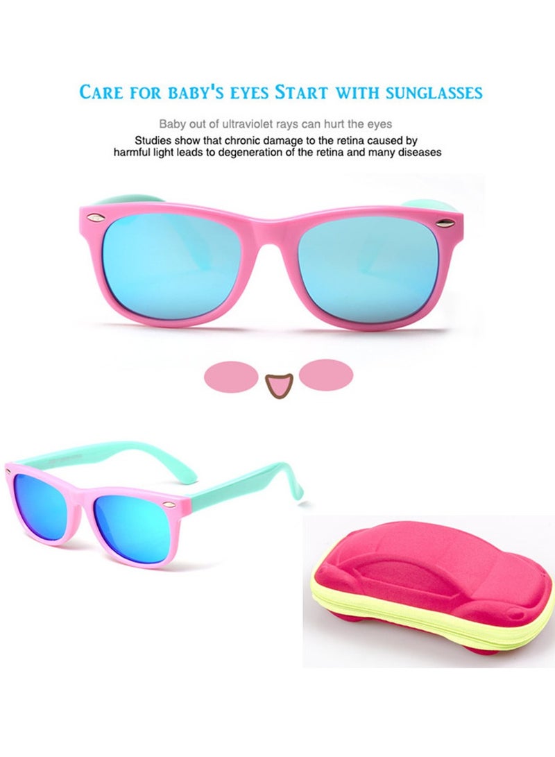 Kids Polarized Sunglasses Rubber Flexible Shades for Girls Boys Age 3-9 - Image 5