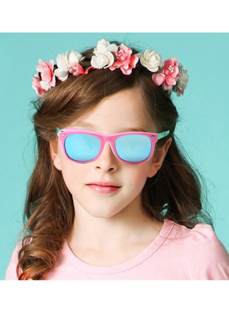 Kids Polarized Sunglasses Rubber Flexible Shades for Girls Boys Age 3-9 - Image 2