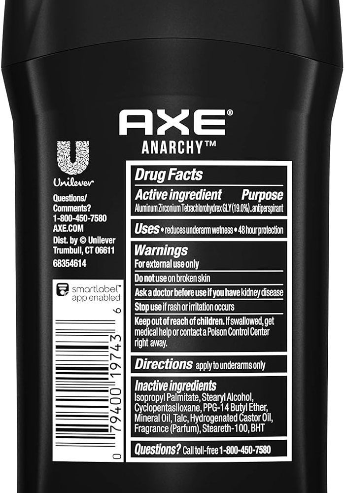 AXE Anarchy Antiperspirant Deodorant Stick for Men, 2.7 oz (Pack of 2) - Image 2