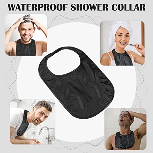 Oudain 3 Pcs Tracheostomy Shower Cover Waterproof Laryngectomy Neck Stoma Protector Breathable Adjustable Tracheotomy Cover(Black) - Image 4