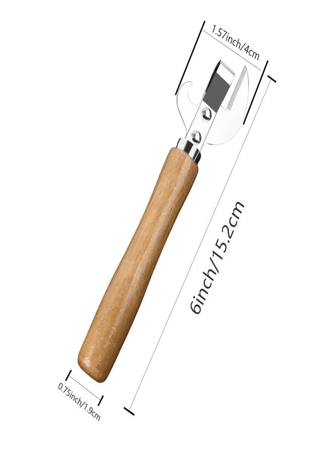 Vagocom 3Pcs Stainless Steel Can Opener,Traditional Smooth Edge Manual Hand Held Can Opener,Kitchen Stab Can & Tin Opener and Corkscrew for Women Gift - Image 5