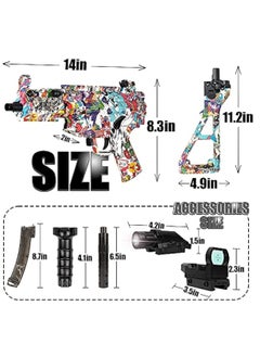 Moonmen Electric with Gel Balls Blaster Toy Gun Hydrogel Impact Game/Gel Ball Gun Toy MP5K Children's Outdoor  Toy  - Image 2