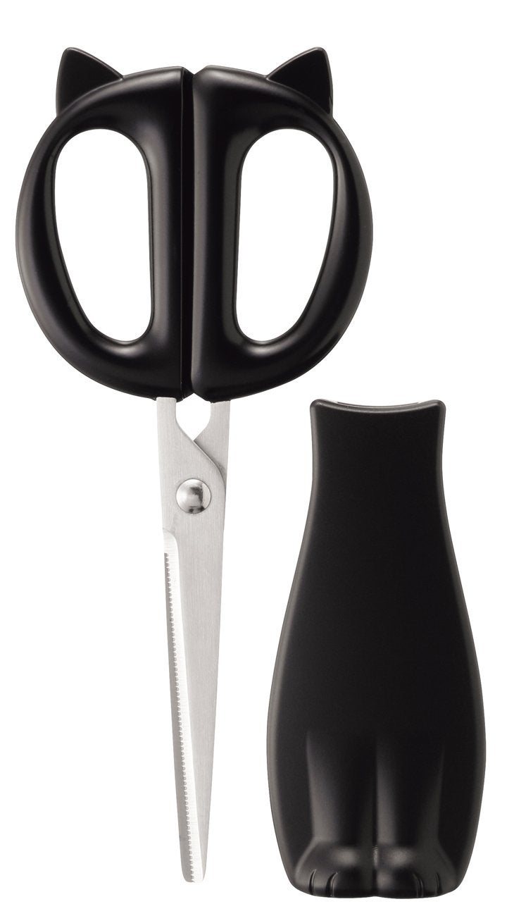 Kai Corporation DH2721 Kitchen Scissors, Nyammy with Case, Made in Japan - Image 1