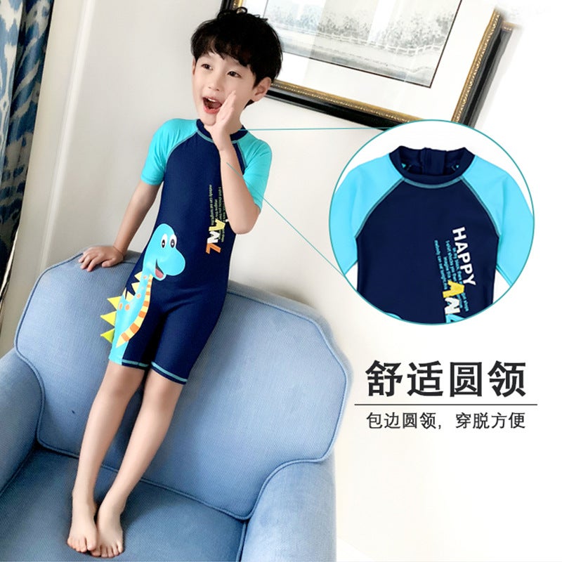 إسكدنيا Children'S Swimwear Boys' Girls' Sleeve Long And Short Sleeve Beach Sunscreen Fashion Baby'S Cute Swimwear - Image 5
