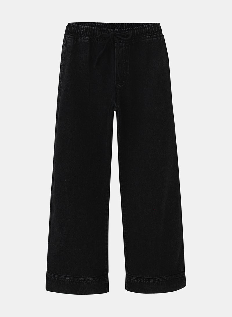 TGS Raw Black Wide Leg Women Pants - Image 3