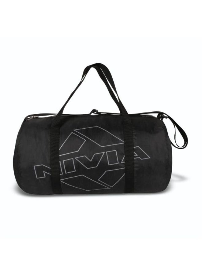 Nivia Enfold 2.0 Duffle Polyester Gym Bags, Adjustable Shoulder Bag for Men, Unisex Sports Carry Bag, 18L Quick Access Pocket, Black - Orange (Black-Grey),Capacity-18 liters - Image 1