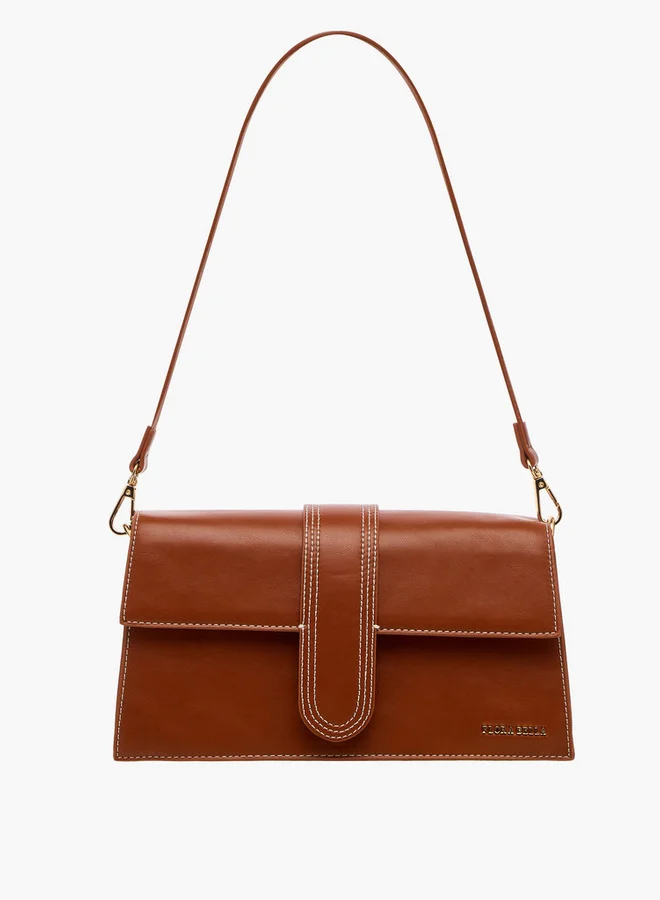 Flora Bella By Shoexpress Solid Shoulder Bag with Detachable Strap