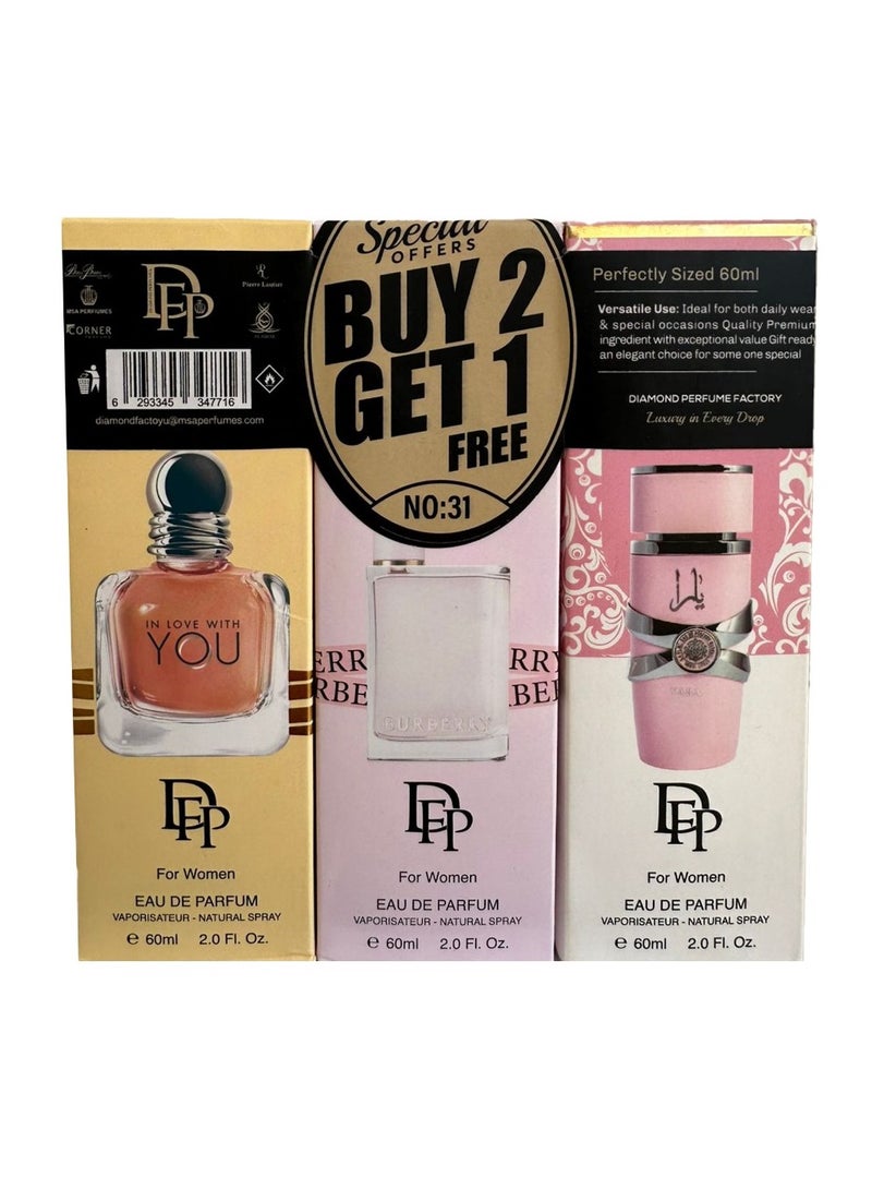 Diamond Special Offer Buy 2 Get 1 Free NO.31 For Women