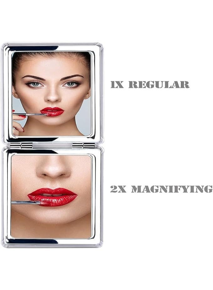 Compact Makeup Mirror for Girls and Women – Small, Portable, Fits Easily in a Purse or Pocket (Multiple Colors) - Image 3