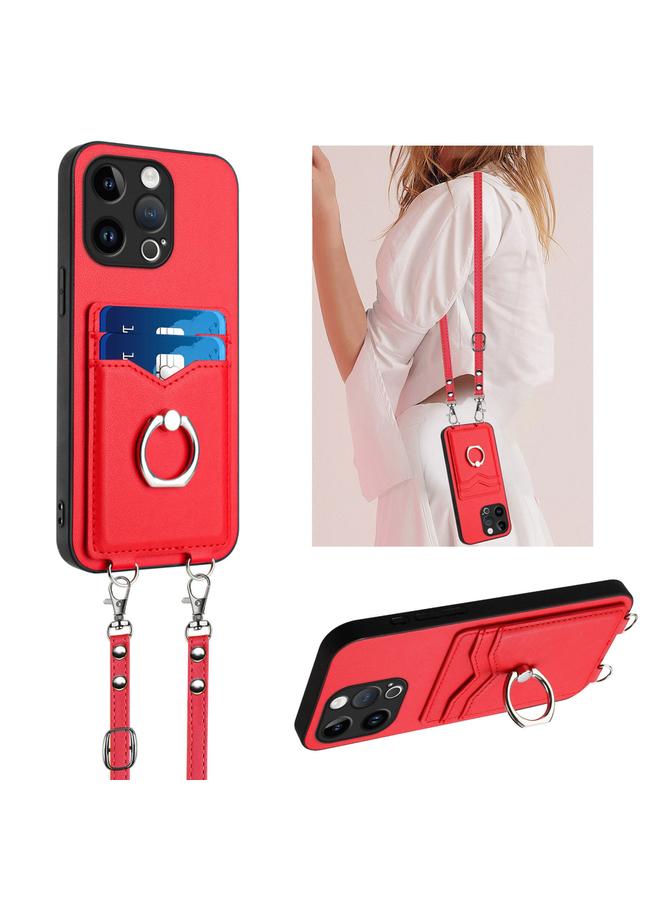 Zaboon Case For iPhone 13 Pro R20 Crossbody Rope Ring Card Holder Phone Case - Image 1