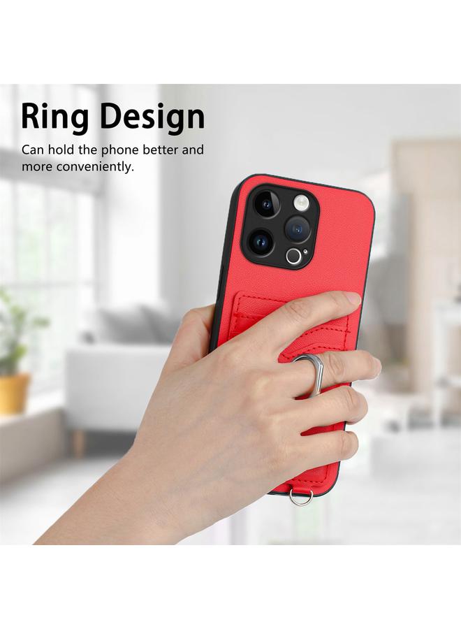 Zaboon Case For iPhone 13 Pro R20 Crossbody Rope Ring Card Holder Phone Case - Image 2