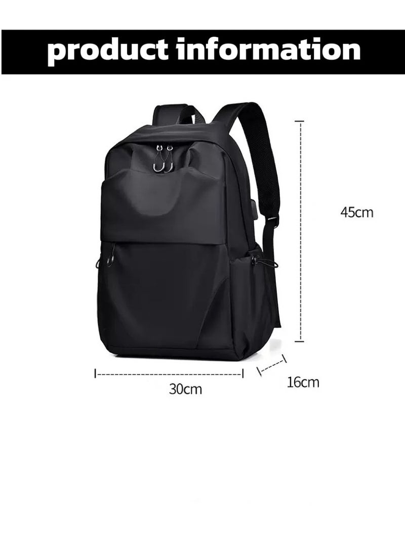 حقيبة ظهر للكمبيوتر المحمول بسعة كبيرة للرجال والنساء، حقيبة ظهر للسفر للأعمال مقاس 16 بوصة، حقيبة ظهر مضادة للسرقة ومقاومة للماء، حقيبة مدرسية جامعية احترافية باللون الأسود - Image 5