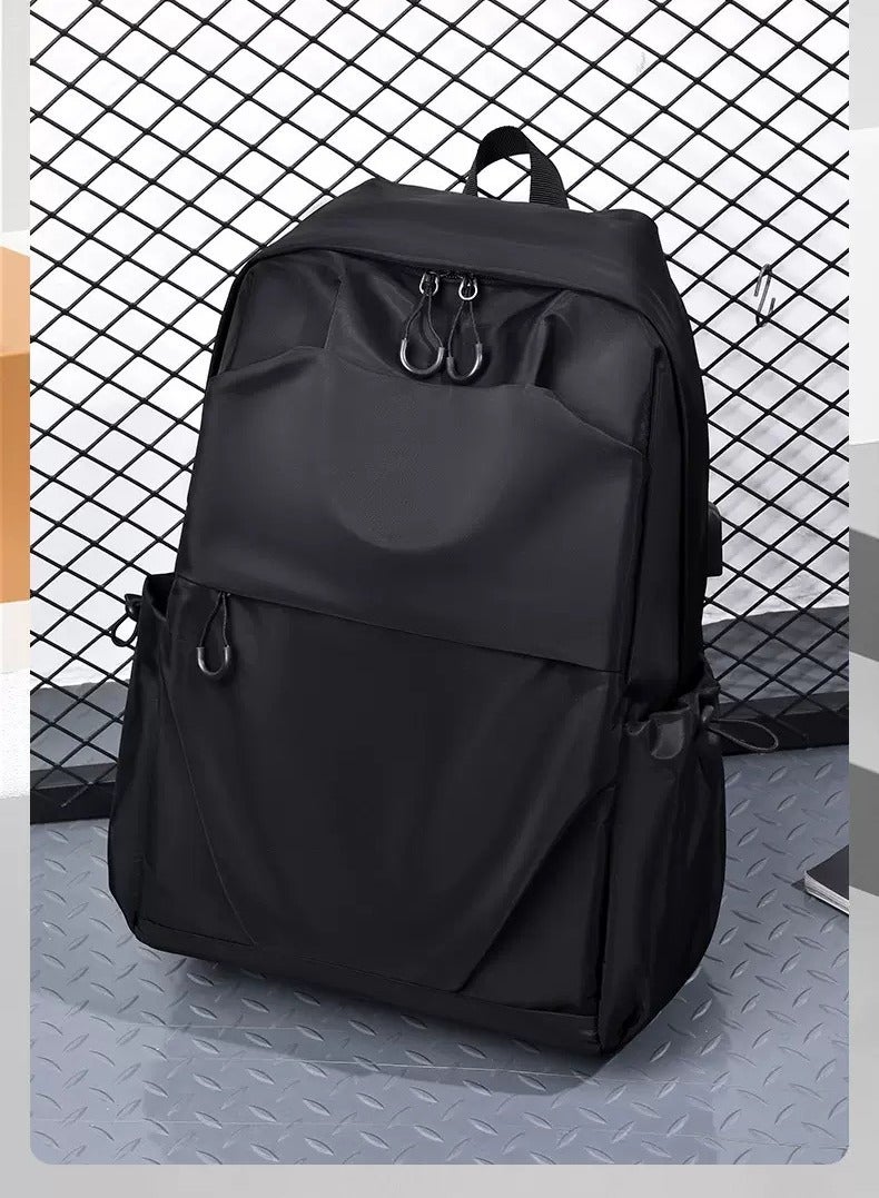 حقيبة ظهر للكمبيوتر المحمول بسعة كبيرة للرجال والنساء، حقيبة ظهر للسفر للأعمال مقاس 16 بوصة، حقيبة ظهر مضادة للسرقة ومقاومة للماء، حقيبة مدرسية جامعية احترافية باللون الأسود - Image 1