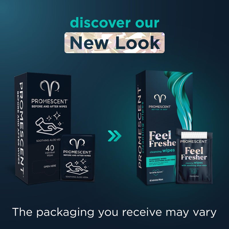 Promescent Flushable Wipes for Adults, Hygiene Wipes, Feminine Wipes Individually Wrapped, Intimate Wipes for Men & Women with Aloe Vera, Flushable Female Wipes, PH Balanced Wipes (40 Count) - Image 4