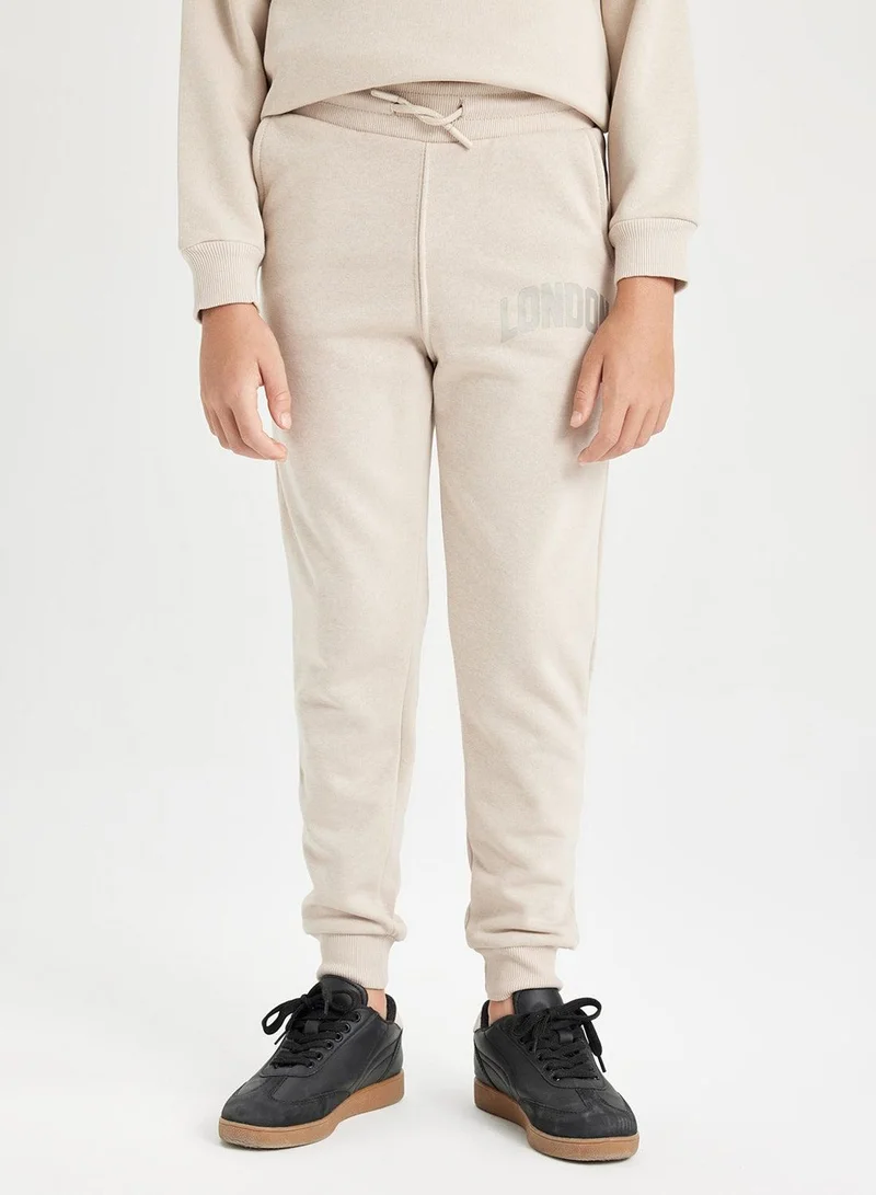 DeFacto Printed Elasticated Cuffed Jogger School Pants With Pockets