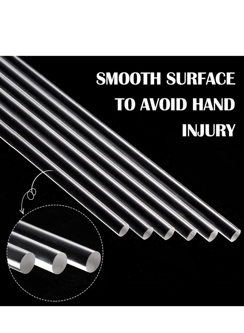 Zikra 100 Pieces Acrylic Lollipop Sticks 6 Inch Clear Reusable Acrylic Rods for Making Lollipops Cake Pops Candies Chocolates and Cookies - Image 3